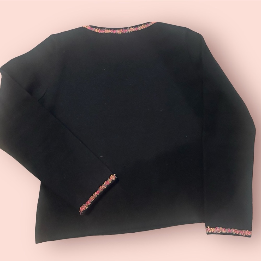 Vintage Long Sleeve Semi fitted Janet Wise Sweater, Made in Argentina - Picture 4 of 5